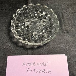 American Fostoria Crystal Tray